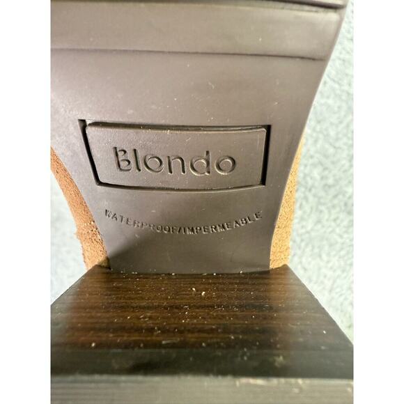 Blondo Twyla Tall Suede Boots Women's Size 10 Tan Taupe Riding Boots High Heel - Picture 10 of 13